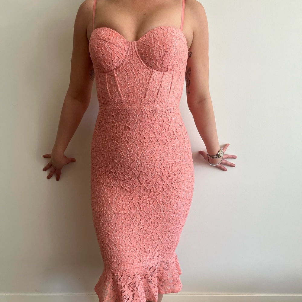 Blush Elle Zeitoune dress. Worn once. Great condition. with or without straps